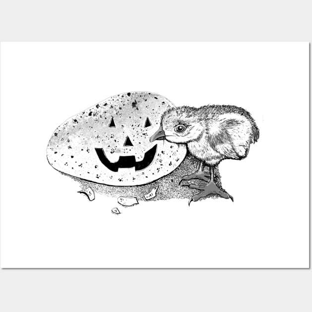 Halloween chicken Wall Art by msmart